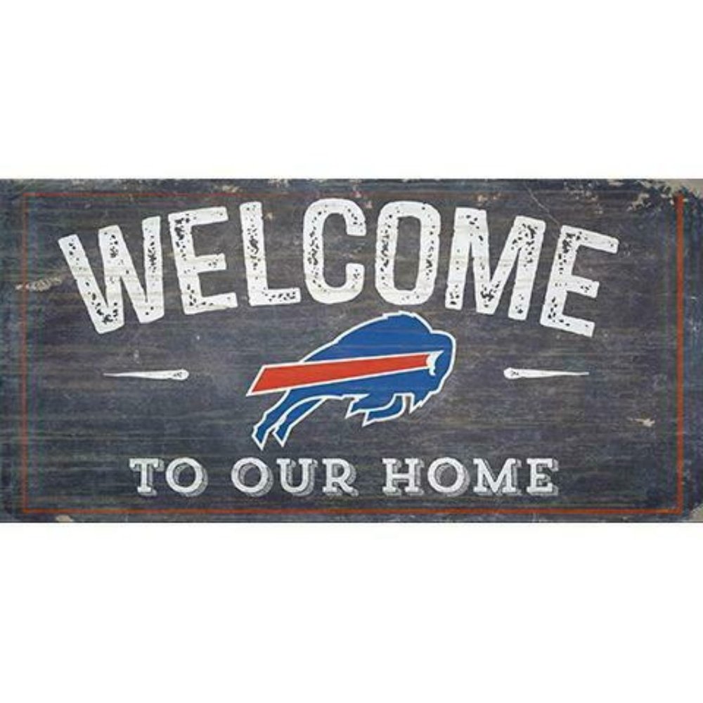 BUFFALO BILLS WOOD SIGNS 6"X12"